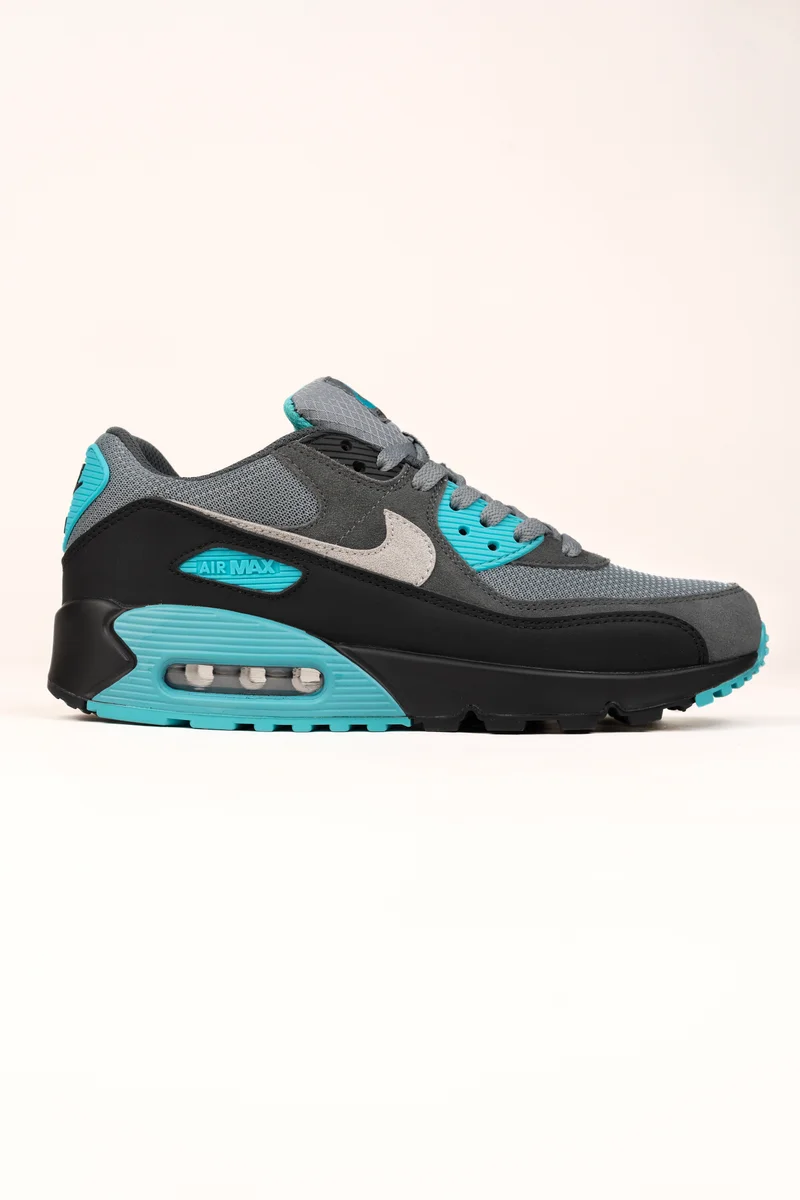 کتونی-نایک-ایر-مکس-۹۰-طوسی-قرمز کتونی نایک ایر مکس ۹۰ طوسی قرمز Nike Air Max 90 Smoke Grey Fire Red - تصویر 1